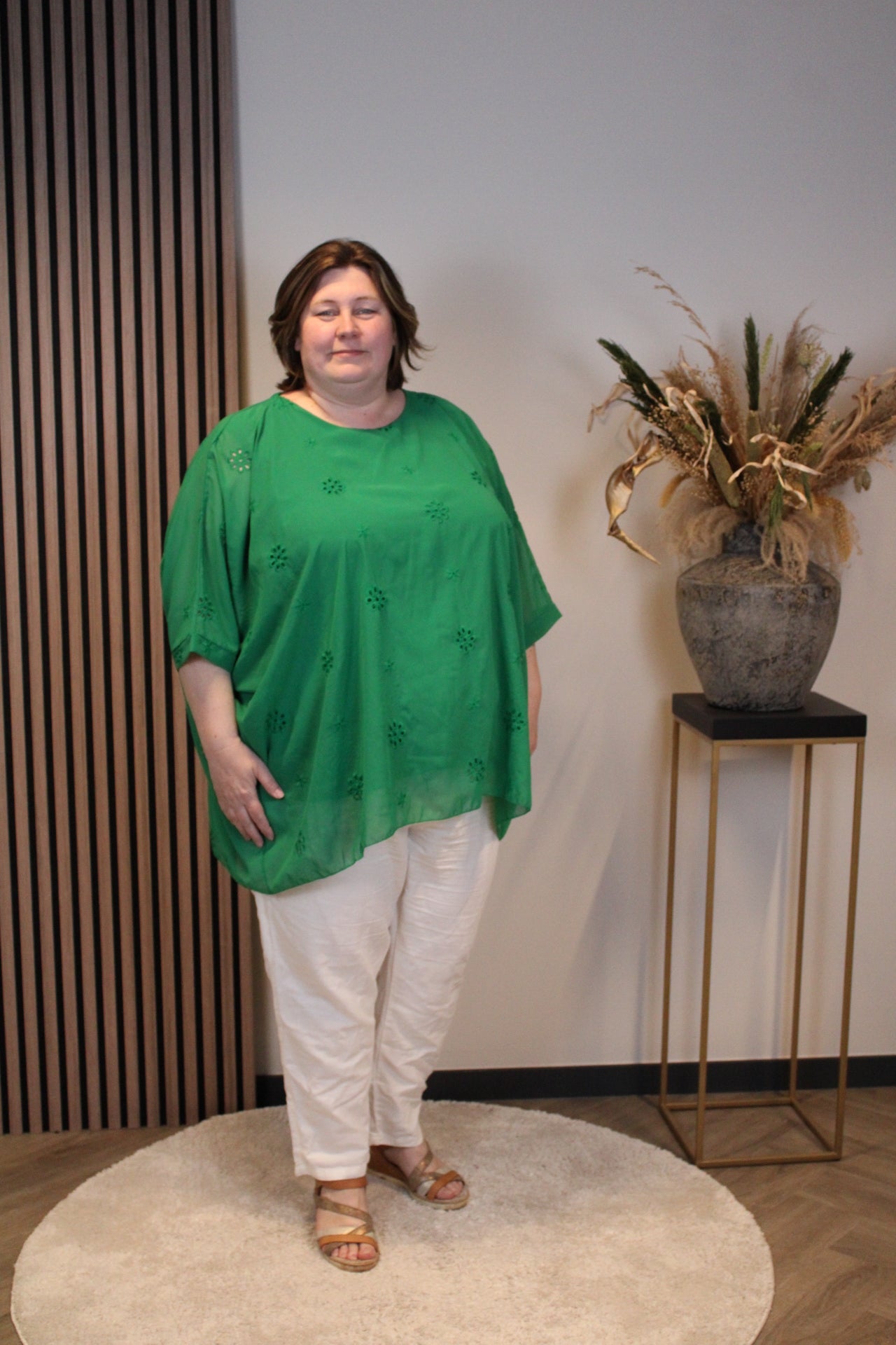 Zofia | Blouse groen 48 t/m 52