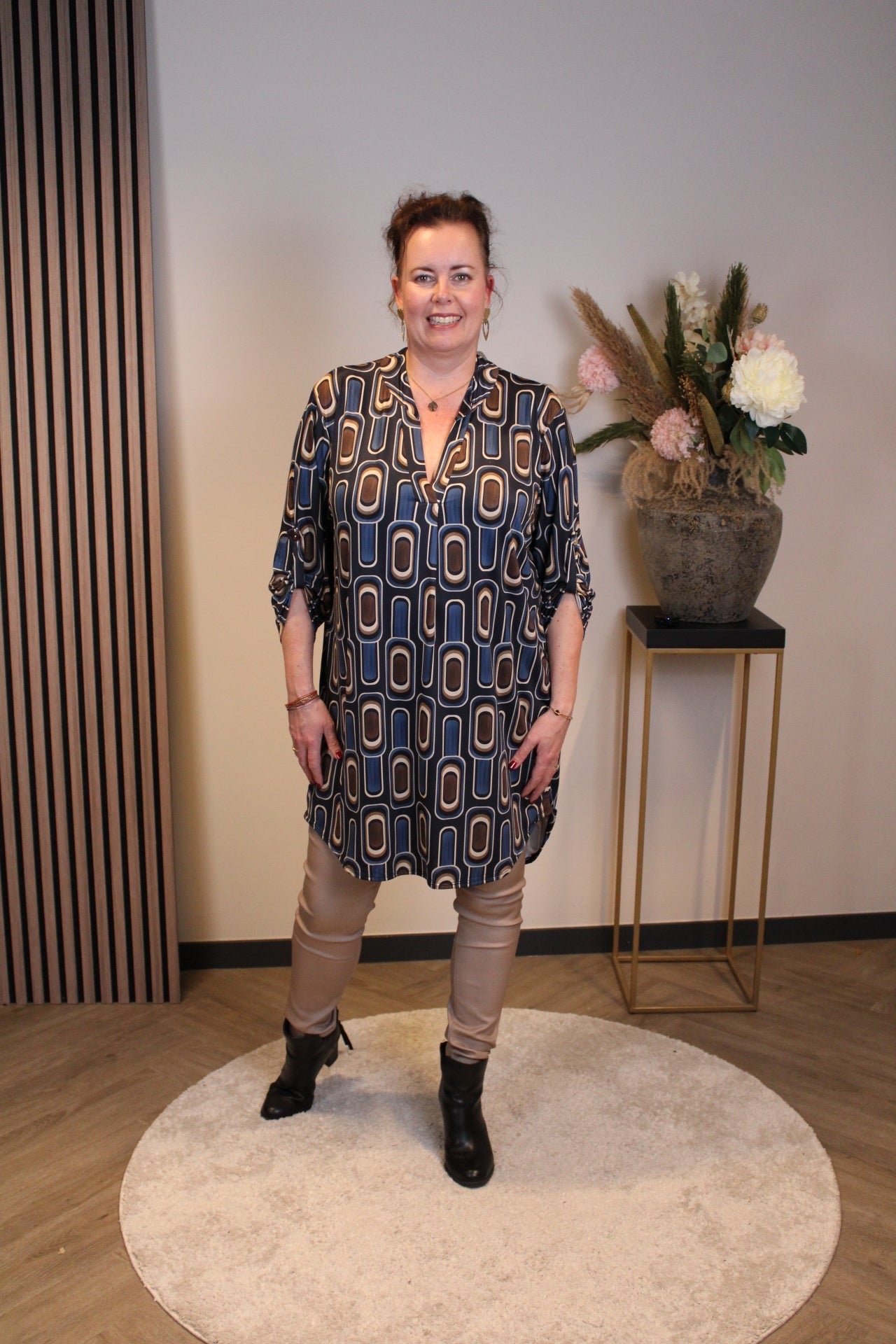 Tineke | Tuniek blauw 48 t/m 52