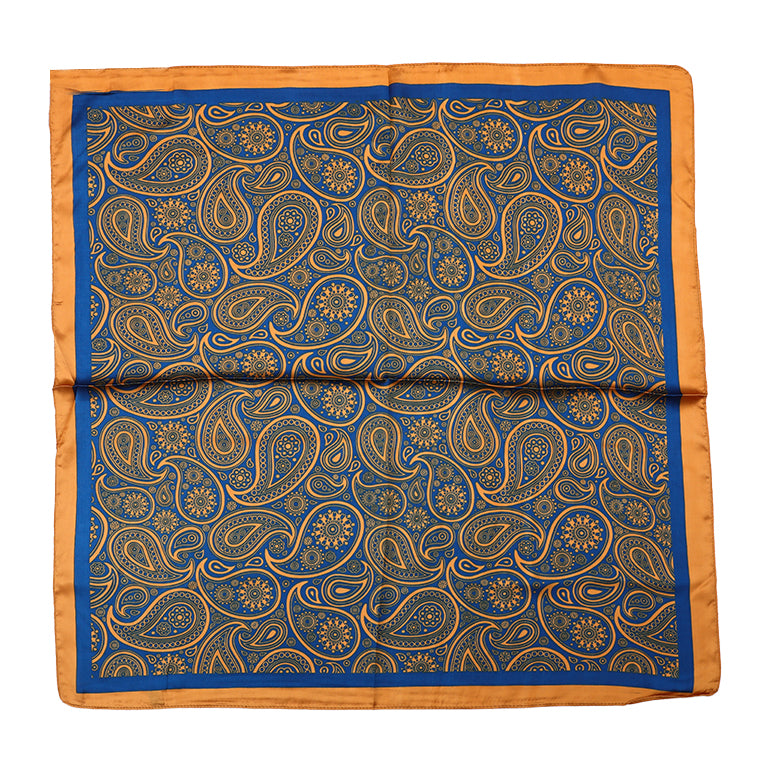 Benthe | Sjaal geel/blauw