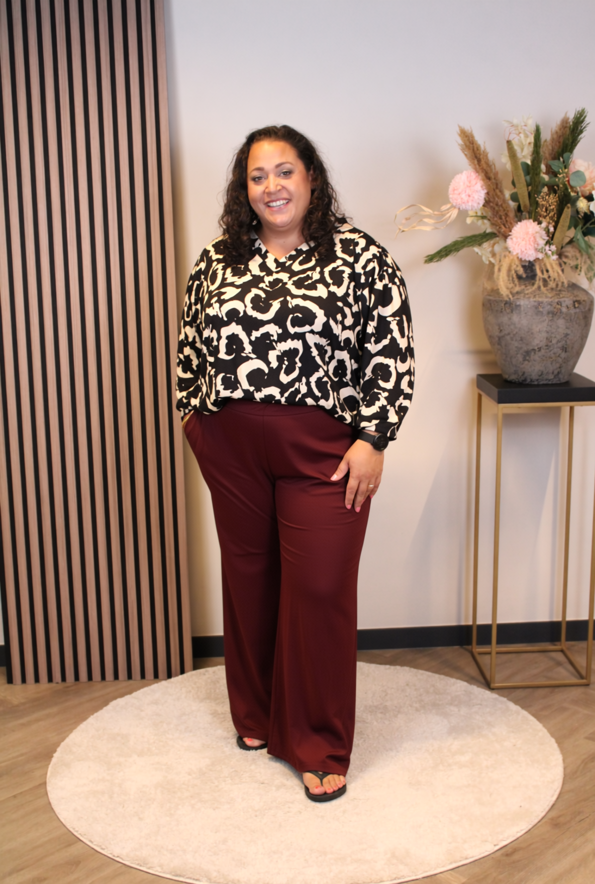 Kiki | Broek bordeaux