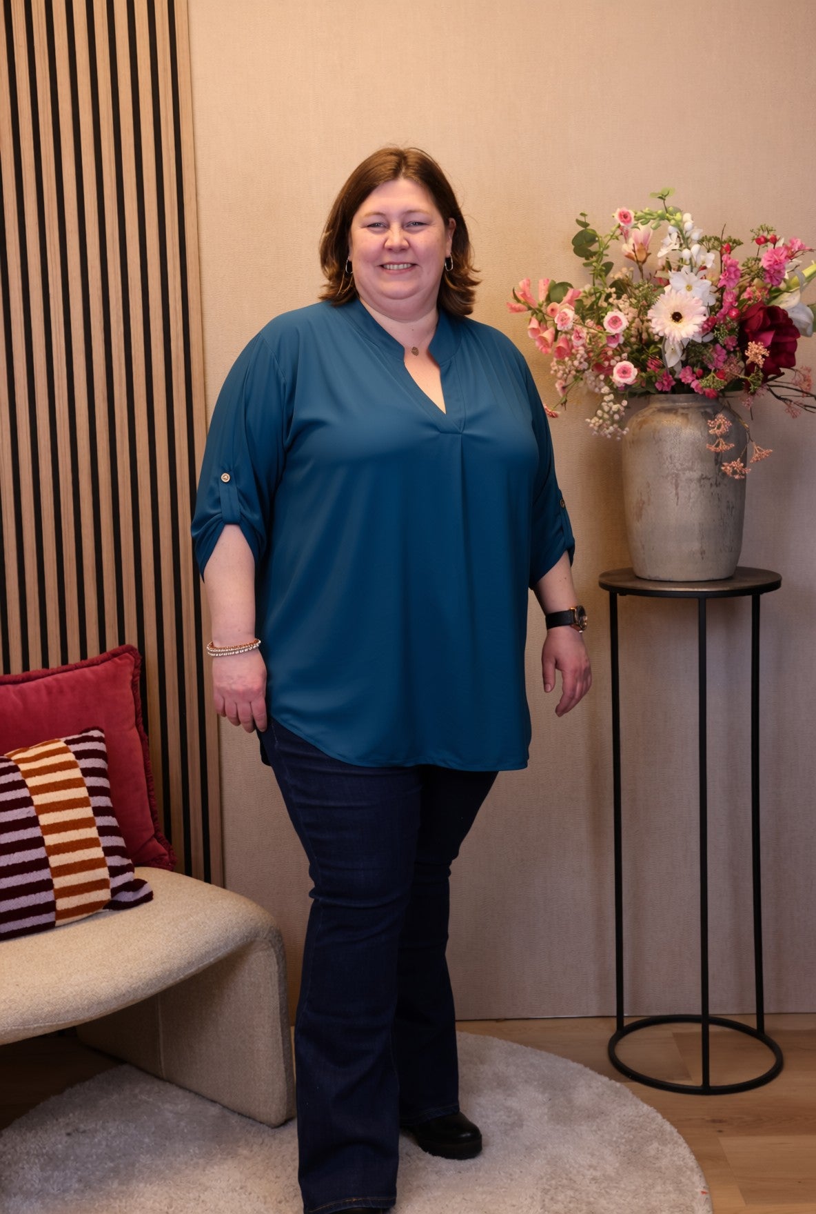 Mara | Blouse turquoise