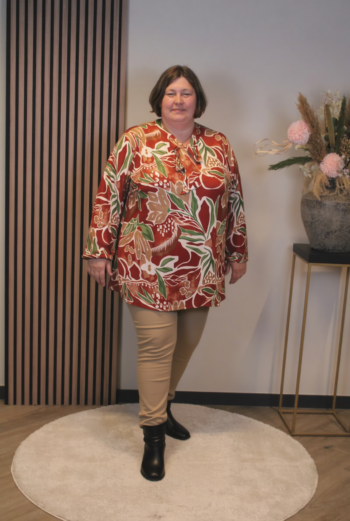 Savannah | Blouse oranje met strik