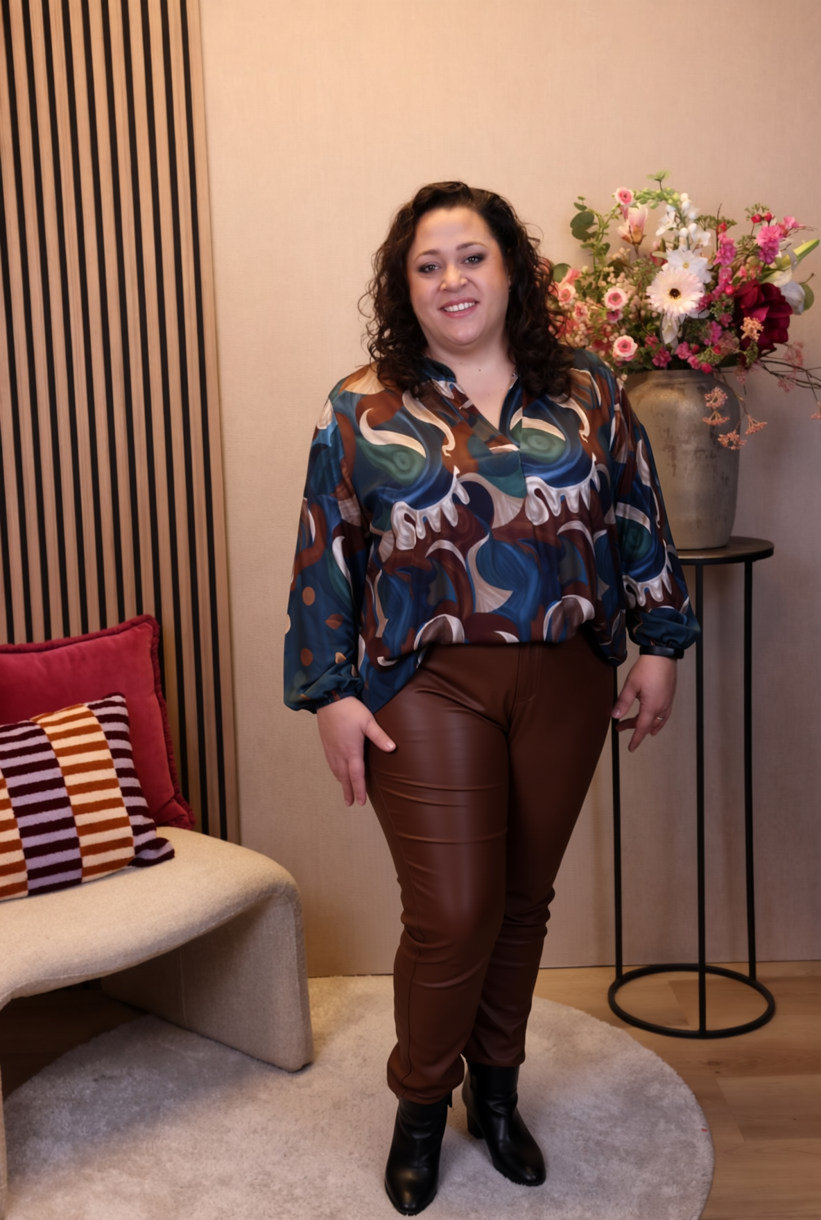 Monique | Jeans taupe 40 - 50