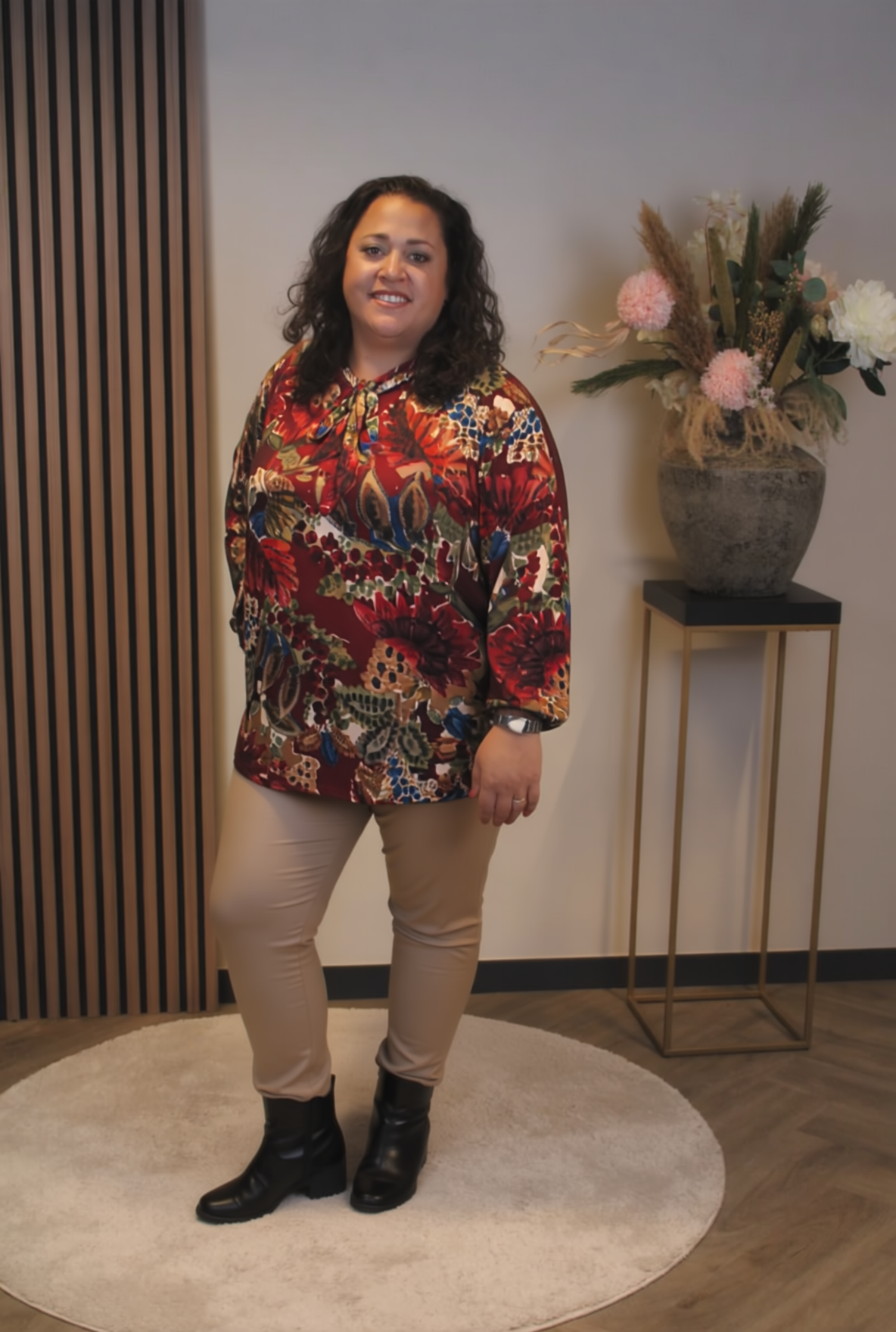 Martina | Blouse roze met strik