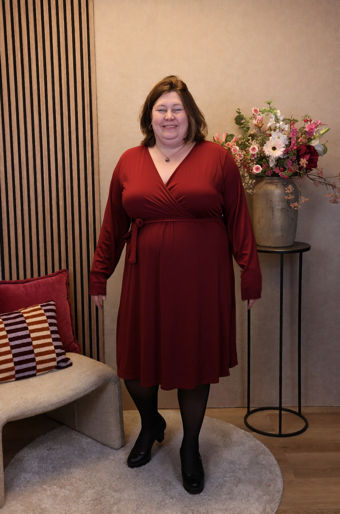 Ronja | Jurk bordeaux