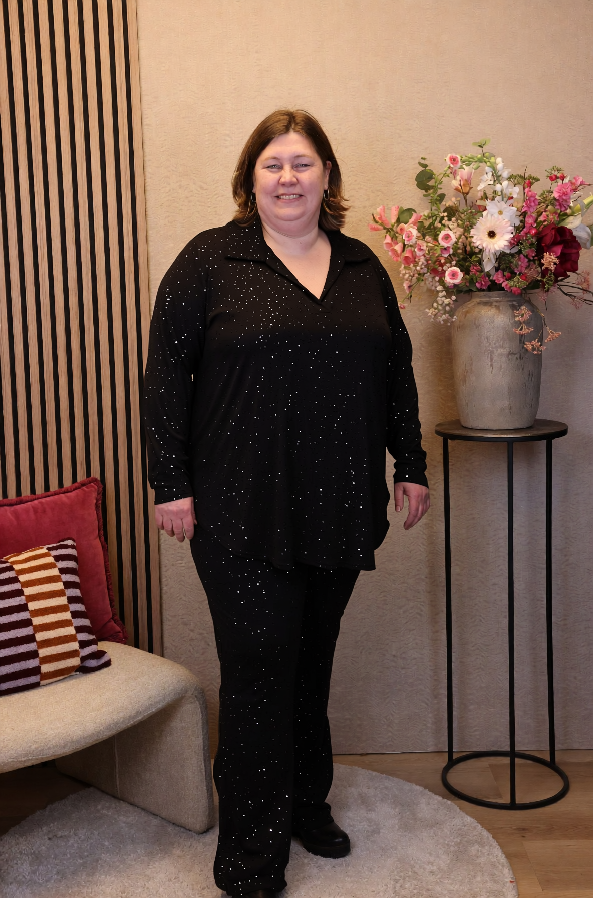 Aukje | Broek zwart met zakken